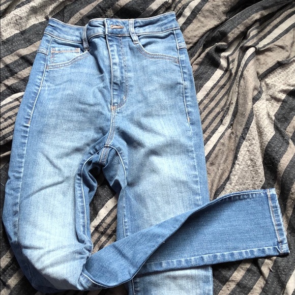 garage high rise skinny jeans